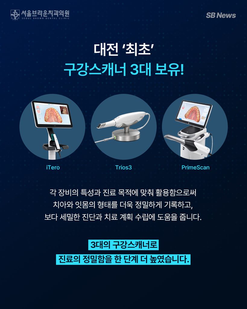 대전디지털치과 iTero TRIOS3 PrimeScan 3대 구강스캐너