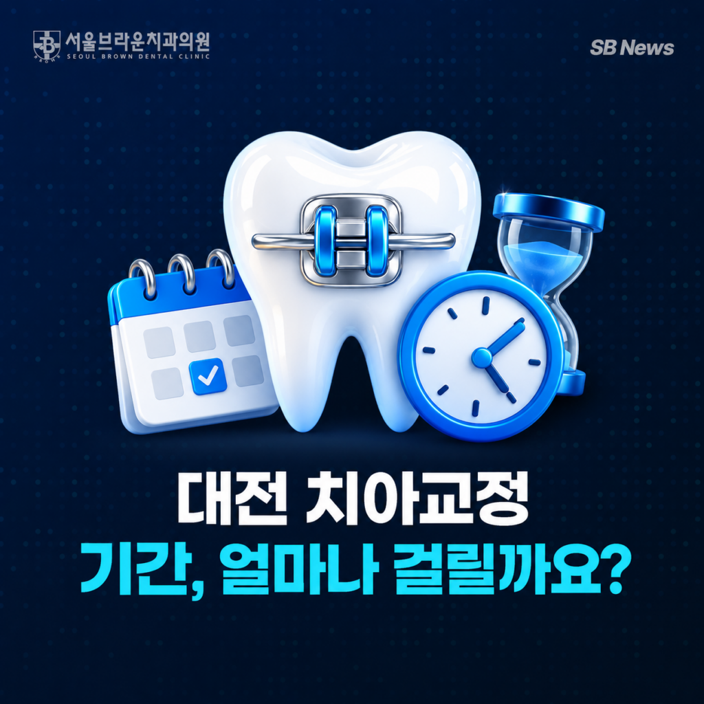 대전 치아교정 기간이 얼마나 걸리는지 알아보는 서울브라운치과 대표 이미지