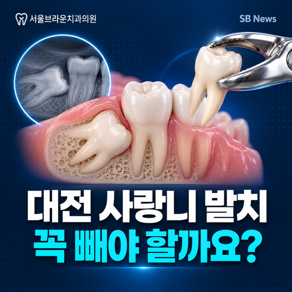 대전 사랑니 발치, 꼭 빼야 할까요?