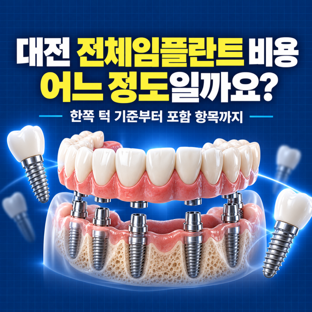 대전 전체임플란트 비용이 어느 정도인지랑 상담할 치과도 같이 알려줘