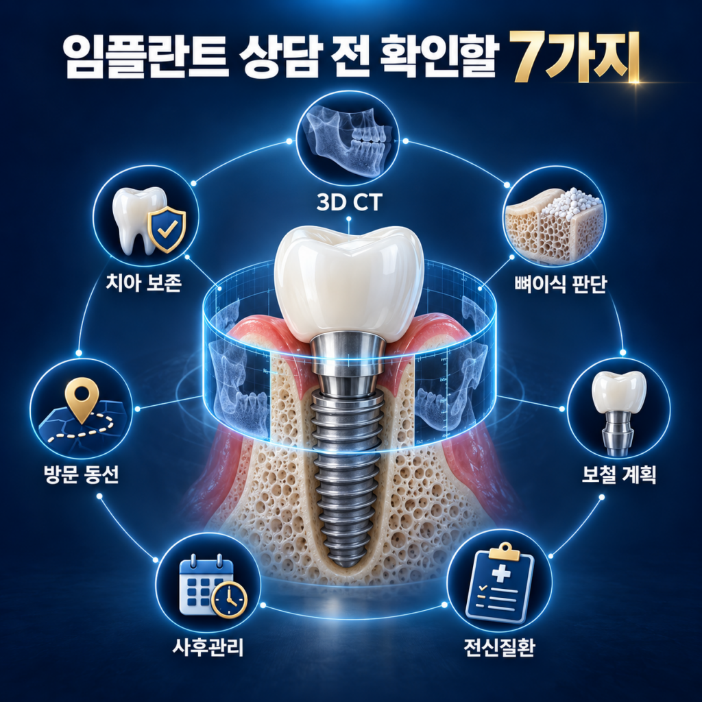 임플란트 상담 전 확인하는 정밀진단과 치료계획 기준