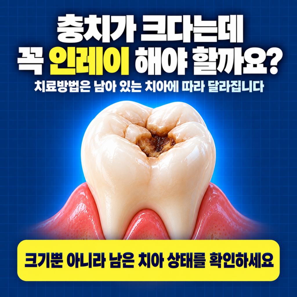 충치가 커서 인레이 해야 한다는데, 대전에서 어떤 치과를 선택할까요?