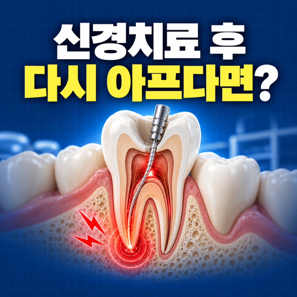 대전 신경치료한 이가 다시 아픈데, 대전에서 다시 치료받을 곳 있어?
