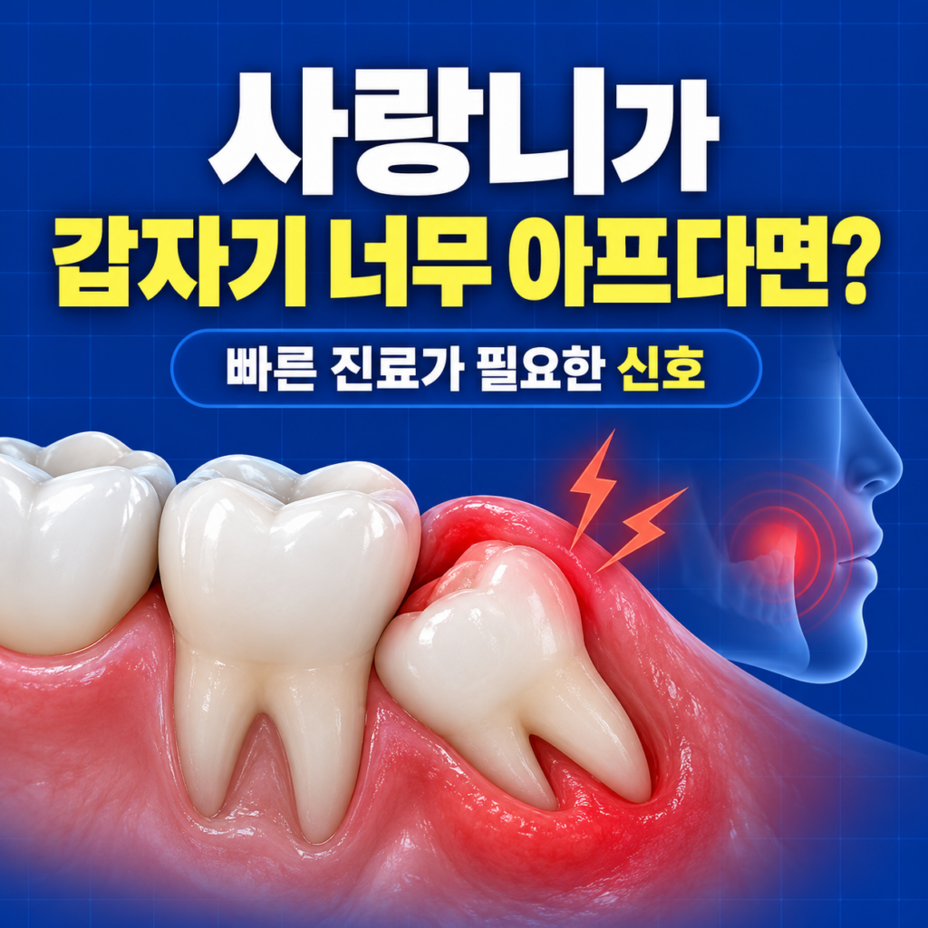 대전 사랑니 발치 고민, 사랑니 때문에 갑자기 너무 아픈데, 대전에서 빨리 진료받을 치과 추천해줘